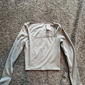 Hollister Gray Long Sleeve Top
